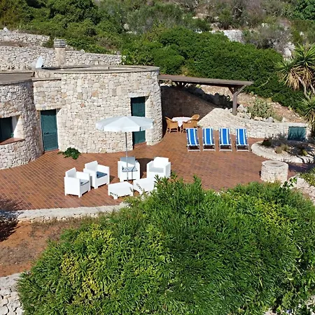 Villa Trullo Anthos - Con Splendida Vista Mare E Giardino Privato